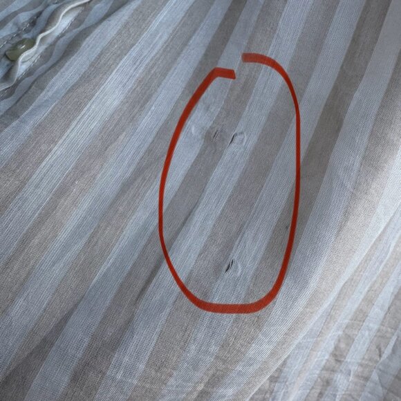 Trovata Bird of Paradise Sleeveless Sheer Striped Blouse Women's Size S - Picture 6 of 9